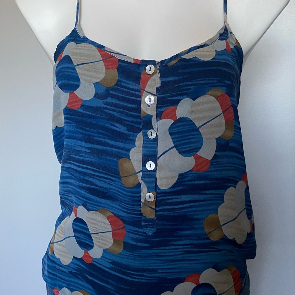 Quiksilver Blue Patterned Camisole